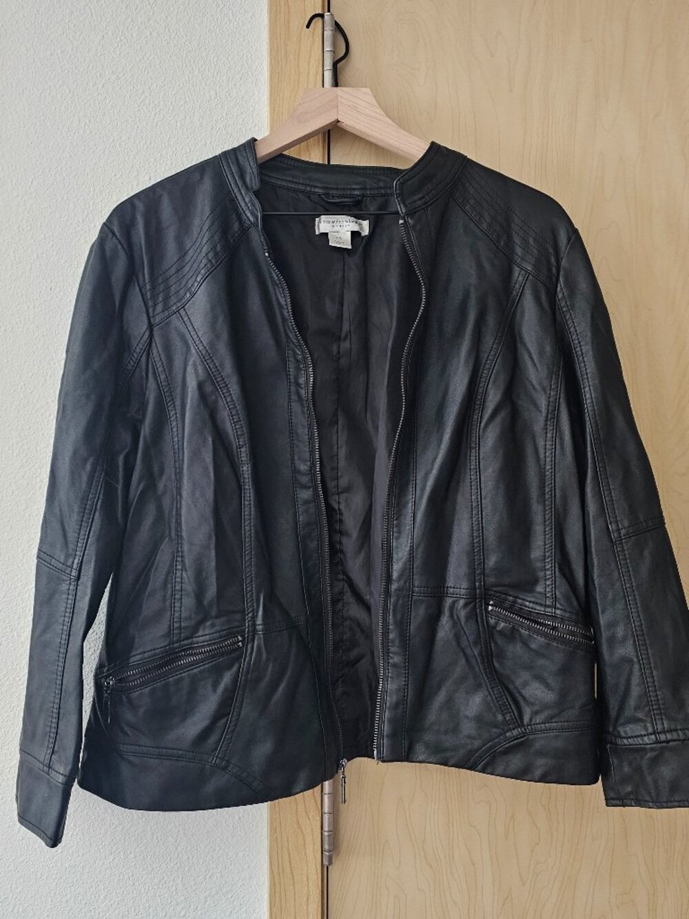 Leather black jacket